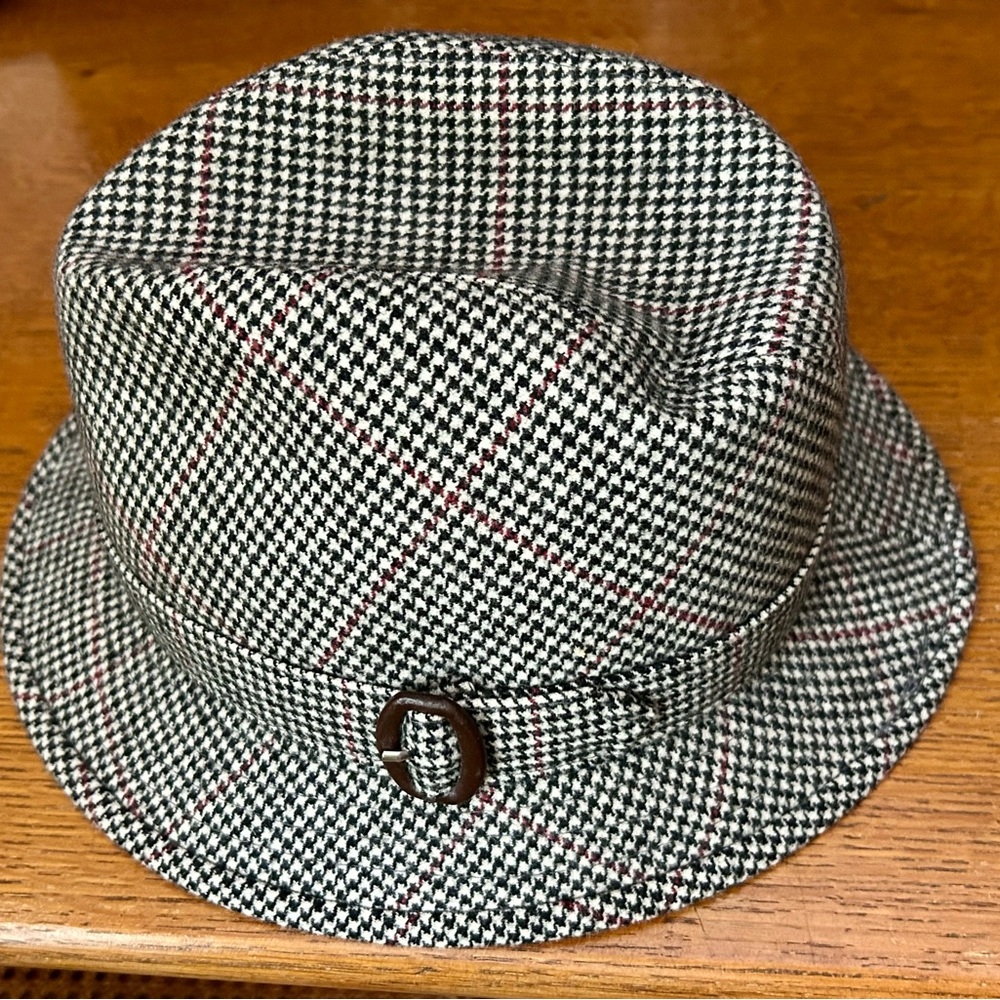 Vintage Cotswold Weavers Tweed Trilby Walking Hat Size 7.25 Wool ENGLAND Classic